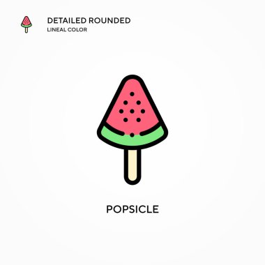 Dondurma vektör simgesi. Modern vektör illüstrasyon kavramları. Düzenlemesi ve kişiselleştirmesi kolay.