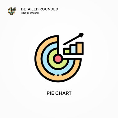 Pasta grafik vektör simgesi. Modern vektör illüstrasyon kavramları. Düzenlemesi ve kişiselleştirmesi kolay.