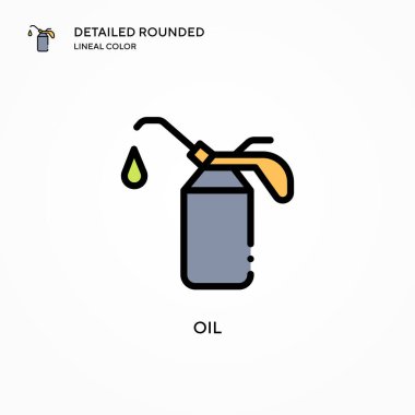Yağ vektör simgesi. Modern vektör illüstrasyon kavramları. Düzenlemesi ve kişiselleştirmesi kolay.