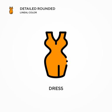 Vektör simgesini giyin. Modern vektör illüstrasyon kavramları. Düzenlemesi ve kişiselleştirmesi kolay.