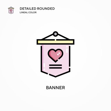 Sancak vektör simgesi. Modern vektör illüstrasyon kavramları. Düzenlemesi ve kişiselleştirmesi kolay.