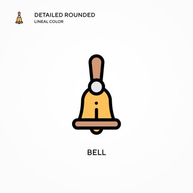 Çan vektör simgesi. Modern vektör illüstrasyon kavramları. Düzenlemesi ve kişiselleştirmesi kolay.