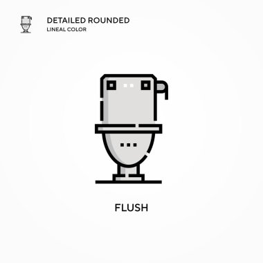 Floş vektör simgesi. Modern vektör illüstrasyon kavramları. Düzenlemesi ve kişiselleştirmesi kolay.