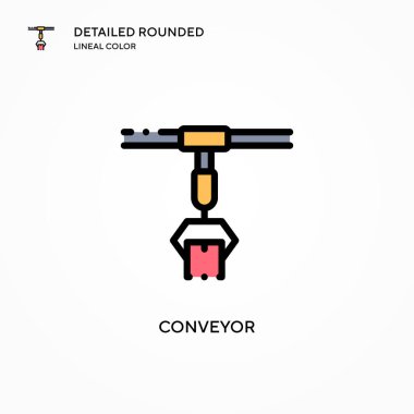 Taşıyıcı vektör simgesi. Modern vektör illüstrasyon kavramları. Düzenlemesi ve kişiselleştirmesi kolay.