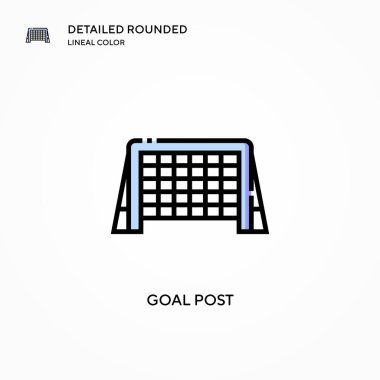 Hedef posta vektör simgesi. Modern vektör illüstrasyon kavramları. Düzenlemesi ve kişiselleştirmesi kolay.