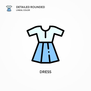 Vektör simgesini giyin. Modern vektör illüstrasyon kavramları. Düzenlemesi ve kişiselleştirmesi kolay.