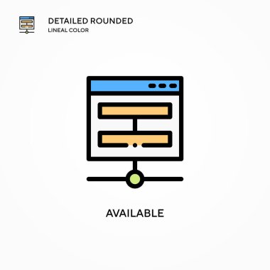 Kullanılabilir vektör simgesi. Modern vektör illüstrasyon kavramları. Düzenlemesi ve kişiselleştirmesi kolay.