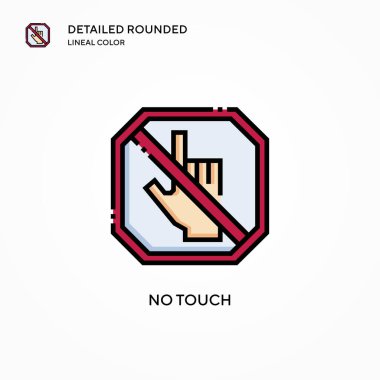 Dokunma vektör simgesi yok. Modern vektör illüstrasyon kavramları. Düzenlemesi ve kişiselleştirmesi kolay.