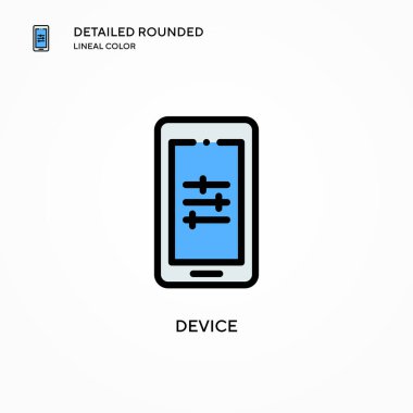 Aygıt vektör simgesi. Modern vektör illüstrasyon kavramları. Düzenlemesi ve kişiselleştirmesi kolay.