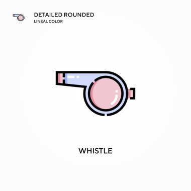 Islık vektör simgesi. Modern vektör illüstrasyon kavramları. Düzenlemesi ve kişiselleştirmesi kolay.
