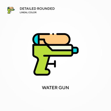 Su tabancası vektör simgesi. Modern vektör illüstrasyon kavramları. Düzenlemesi ve kişiselleştirmesi kolay.