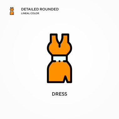 Vektör simgesini giyin. Modern vektör illüstrasyon kavramları. Düzenlemesi ve kişiselleştirmesi kolay.