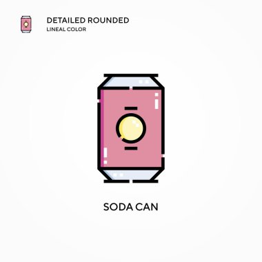 Soda ikonu yönlendirebilir. Modern vektör illüstrasyon kavramları. Düzenlemesi ve kişiselleştirmesi kolay.