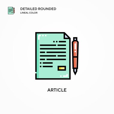 Madde vektör simgesi. Modern vektör illüstrasyon kavramları. Düzenlemesi ve kişiselleştirmesi kolay.