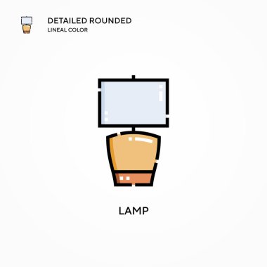 Lamba vektör simgesi. Modern vektör illüstrasyon kavramları. Düzenlemesi ve kişiselleştirmesi kolay.