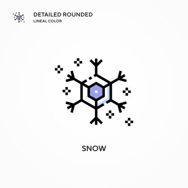 Kar vektörü simgesi. Modern vektör illüstrasyon kavramları. Düzenlemesi ve kişiselleştirmesi kolay.