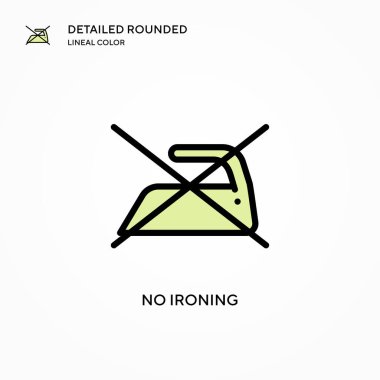 Ütü vektör simgesi yok. Modern vektör illüstrasyon kavramları. Düzenlemesi ve kişiselleştirmesi kolay.