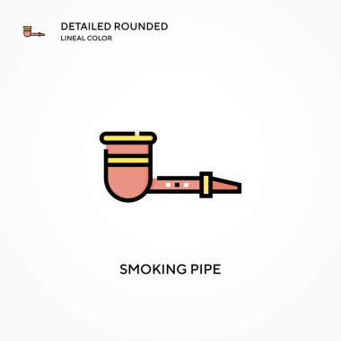 Tüten boru vektör simgesi. Modern vektör illüstrasyon kavramları. Düzenlemesi ve kişiselleştirmesi kolay.