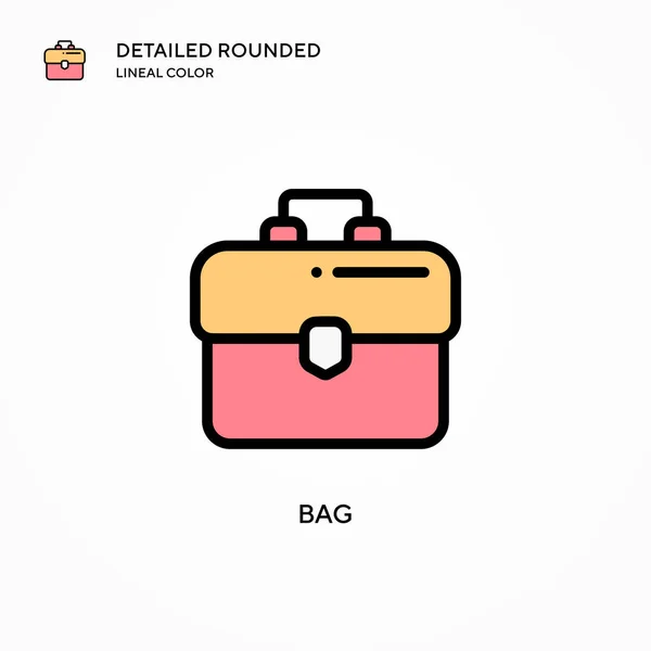 Icono Vector Bolsa Conceptos Modernos Ilustración Vectorial Fácil Editar Personalizar — Vector de stock