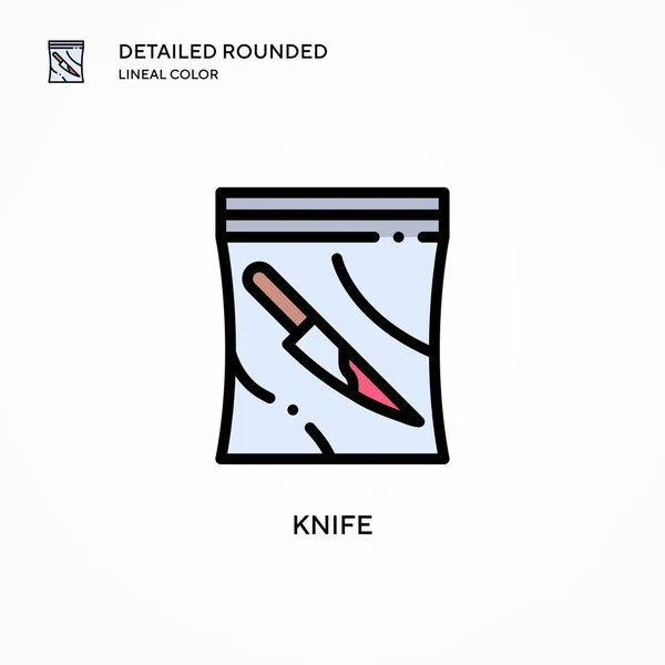 Knife Vector Icon 일러스트 편집하고 맞춤화하기가 — 스톡 벡터