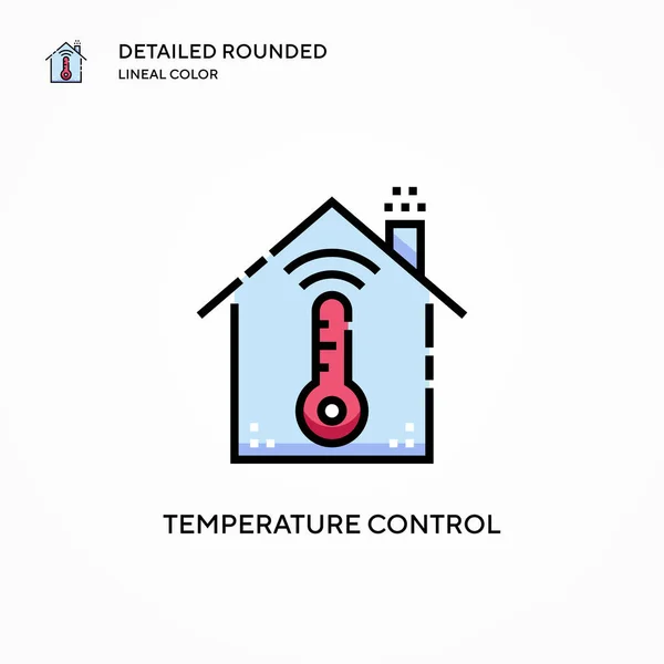 Temperature Control Vector Icon Modern Vector Illustration Concepts Easy Edit — Stock Vector