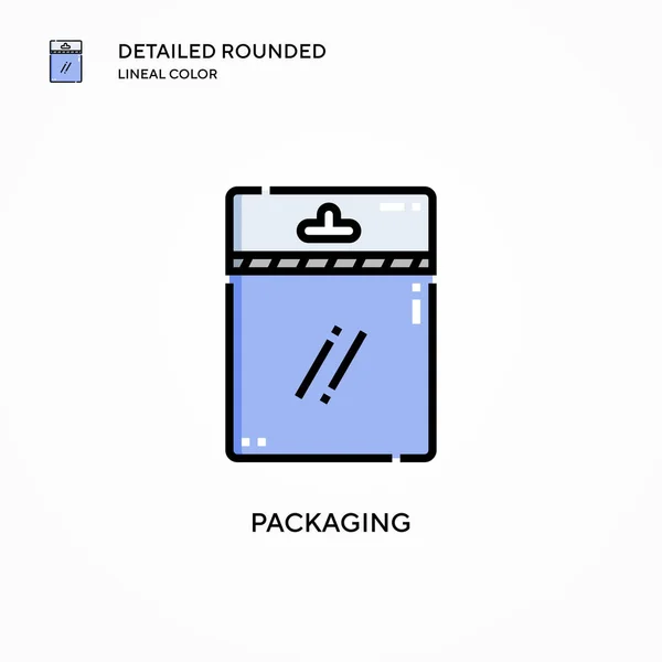 Packaging Vector Icon Modern Vector Illustration Concepts Easy Edit Customize — Stock Vector