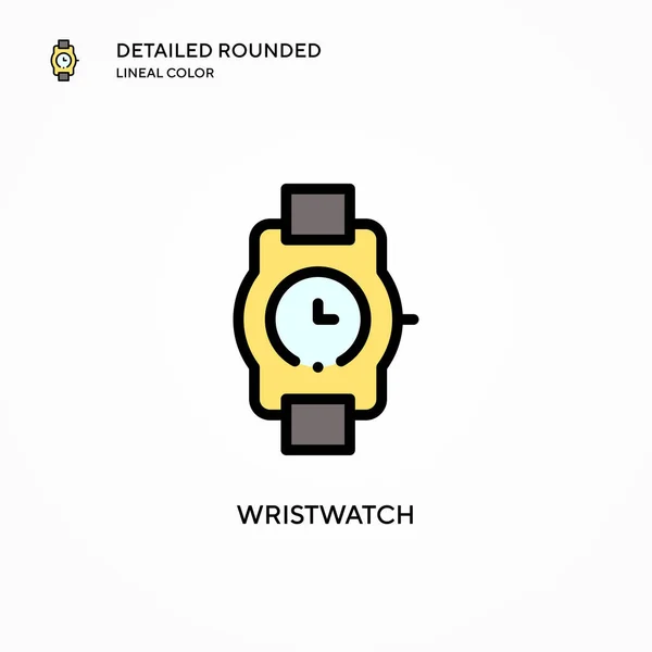 Reloj Pulsera Icono Vector Conceptos Modernos Ilustración Vectorial Fácil Editar — Vector de stock