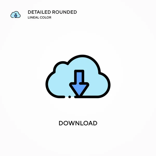 Vektorsymbol Herunterladen Moderne Konzepte Zur Vektorillustration Einfach Bearbeiten Und Anzupassen — Stockvektor