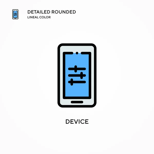 Icono Del Vector Del Dispositivo Conceptos Modernos Ilustración Vectorial Fácil — Vector de stock