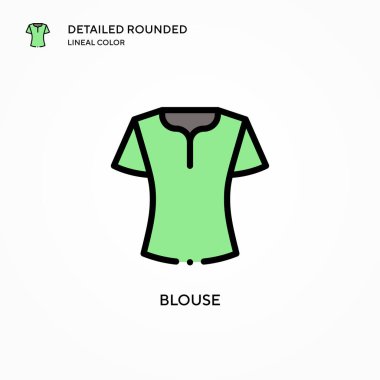 Bluz vektör simgesi. Modern vektör illüstrasyon kavramları. Düzenlemesi ve kişiselleştirmesi kolay.