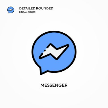 Kurye vektör simgesi. Modern vektör illüstrasyon kavramları. Düzenlemesi ve kişiselleştirmesi kolay.