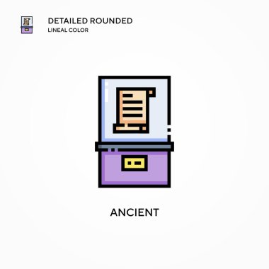 Eski vektör simgesi. Modern vektör illüstrasyon kavramları. Düzenlemesi ve kişiselleştirmesi kolay.