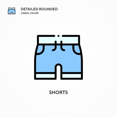 Kısa vektör simgesi. Modern vektör illüstrasyon kavramları. Düzenlemesi ve kişiselleştirmesi kolay.