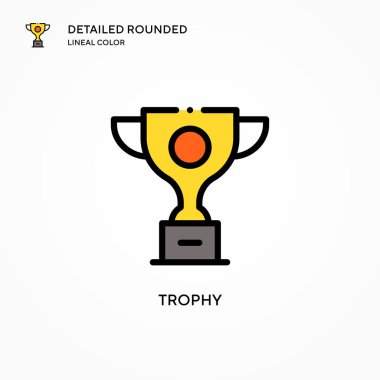 Ödül vektör simgesi. Modern vektör illüstrasyon kavramları. Düzenlemesi ve kişiselleştirmesi kolay.