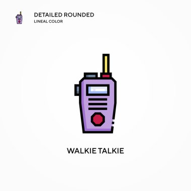 Telsiz konuşma vektör simgesi. Modern vektör illüstrasyon kavramları. Düzenlemesi ve kişiselleştirmesi kolay.