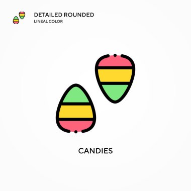 Şekerleme vektör simgesi. Modern vektör illüstrasyon kavramları. Düzenlemesi ve kişiselleştirmesi kolay.