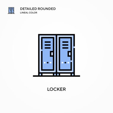 Kilit vektör simgesi. Modern vektör illüstrasyon kavramları. Düzenlemesi ve kişiselleştirmesi kolay.