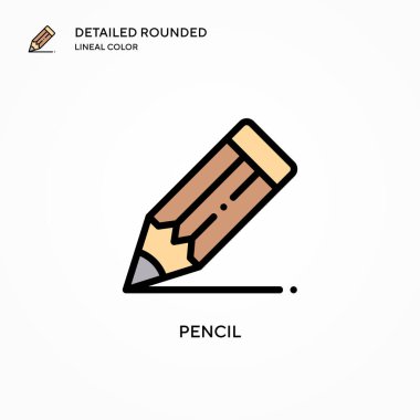 Kalem vektör simgesi. Modern vektör illüstrasyon kavramları. Düzenlemesi ve kişiselleştirmesi kolay.