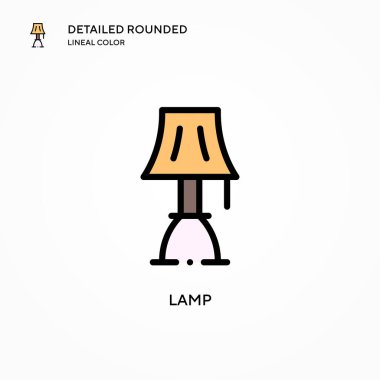 Lamba vektör simgesi. Modern vektör illüstrasyon kavramları. Düzenlemesi ve kişiselleştirmesi kolay.