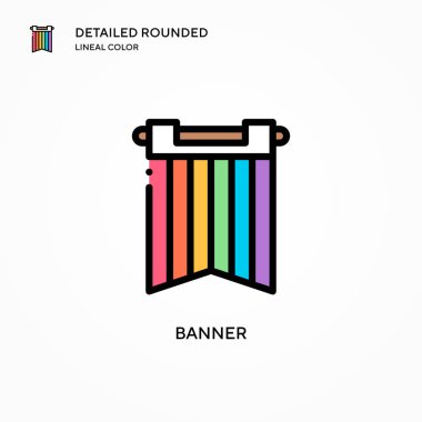 Sancak vektör simgesi. Modern vektör illüstrasyon kavramları. Düzenlemesi ve kişiselleştirmesi kolay.