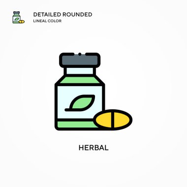 Bitkisel vektör ikonu. Modern vektör illüstrasyon kavramları. Düzenlemesi ve kişiselleştirmesi kolay.