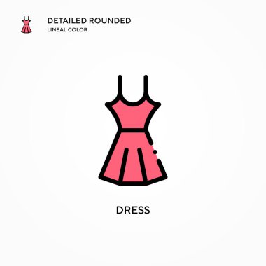 Vektör simgesini giyin. Modern vektör illüstrasyon kavramları. Düzenlemesi ve kişiselleştirmesi kolay.