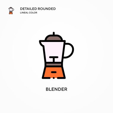 Blender vektör simgesi. Modern vektör illüstrasyon kavramları. Düzenlemesi ve kişiselleştirmesi kolay.