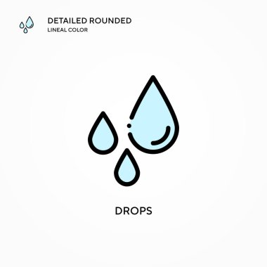 Vektör simgesini düşürür. Modern vektör illüstrasyon kavramları. Düzenlemesi ve kişiselleştirmesi kolay.