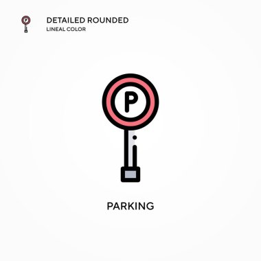 Park vektörü simgesi. Modern vektör illüstrasyon kavramları. Düzenlemesi ve kişiselleştirmesi kolay.