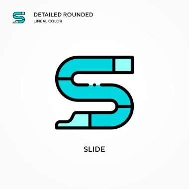 Kaydırma vektör simgesi. Modern vektör illüstrasyon kavramları. Düzenlemesi ve kişiselleştirmesi kolay.