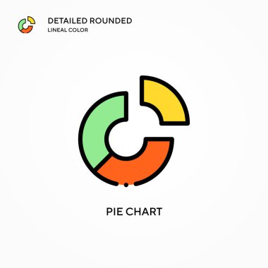 Pasta grafik vektör simgesi. Modern vektör illüstrasyon kavramları. Düzenlemesi ve kişiselleştirmesi kolay.