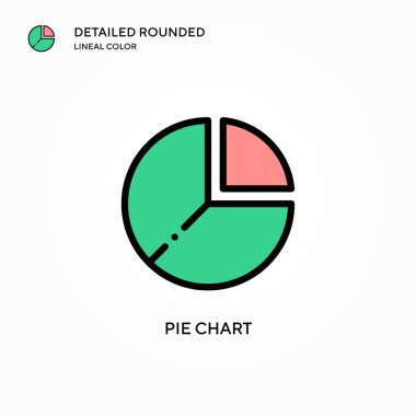 Pasta grafik vektör simgesi. Modern vektör illüstrasyon kavramları. Düzenlemesi ve kişiselleştirmesi kolay.