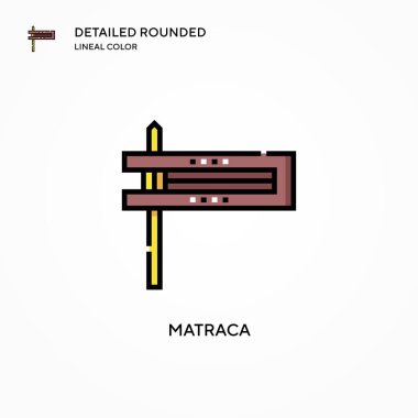 Matraca vektör simgesi. Modern vektör illüstrasyon kavramları. Düzenlemesi ve kişiselleştirmesi kolay.