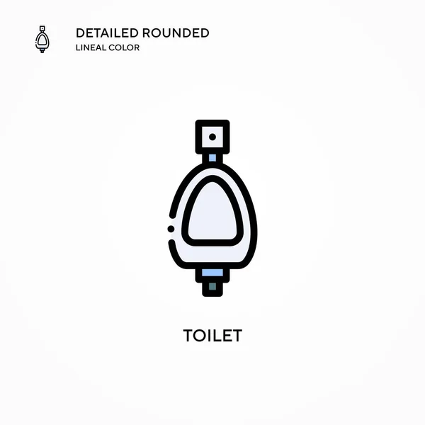 Toilettenvektorsymbol Moderne Konzepte Zur Vektorillustration Einfach Bearbeiten Und Anzupassen — Stockvektor